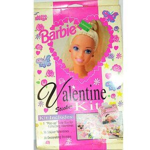 Vintage Mello Smello Barbie Valentine Sticker Kit In Original Box Collectible